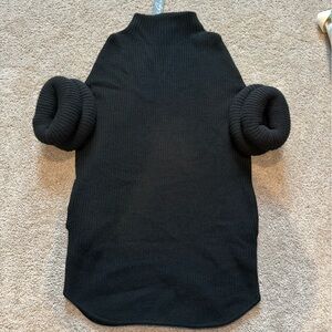 Gracia black Ribbed Knit Top